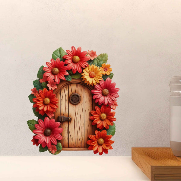 Sunburst Garden Fairy Door Decal - My Wonderful Walls