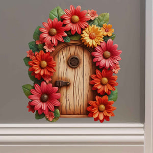 Sunburst Garden Fairy Door Decal - My Wonderful Walls