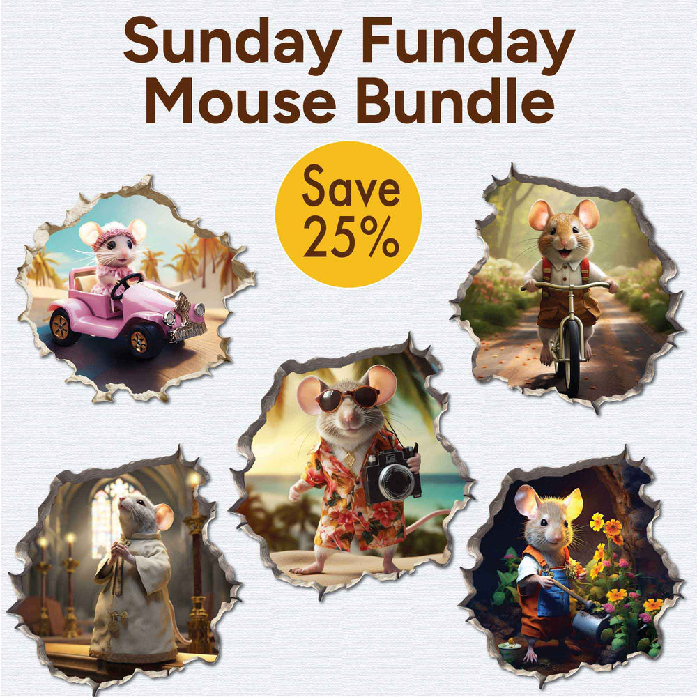 Sunday Funday Mouse Bundle - My Wonderful Walls