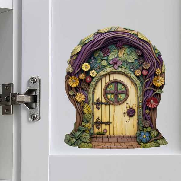 Sunny Garden Fairy Door Decal - My Wonderful Walls