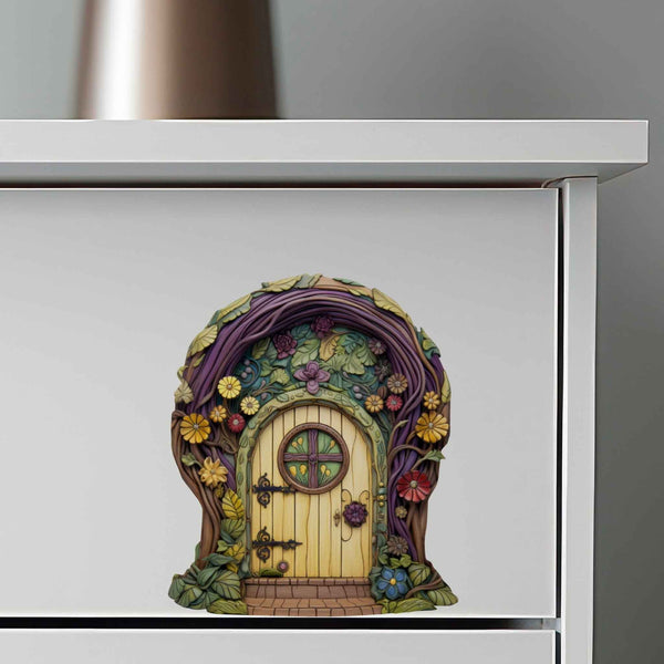 Sunny Garden Fairy Door Decal - My Wonderful Walls