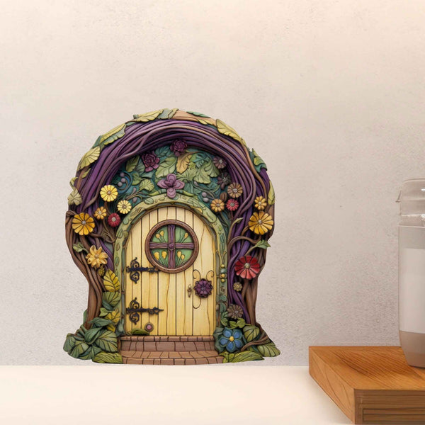 Sunny Garden Fairy Door Decal - My Wonderful Walls