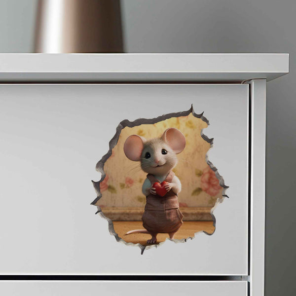 Sweetheart Mouse Hole Decal - My Wonderful Walls