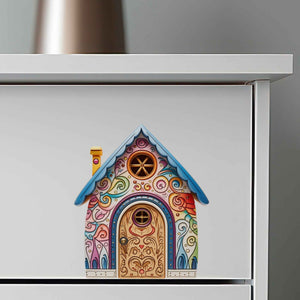 Swirly Whirly Fairy Door Decal - My Wonderful Walls
