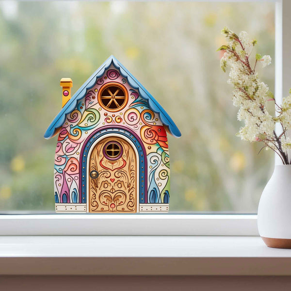 Swirly Whirly Fairy Door Decal - My Wonderful Walls