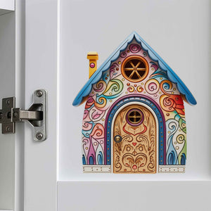 Swirly Whirly Fairy Door Decal - My Wonderful Walls