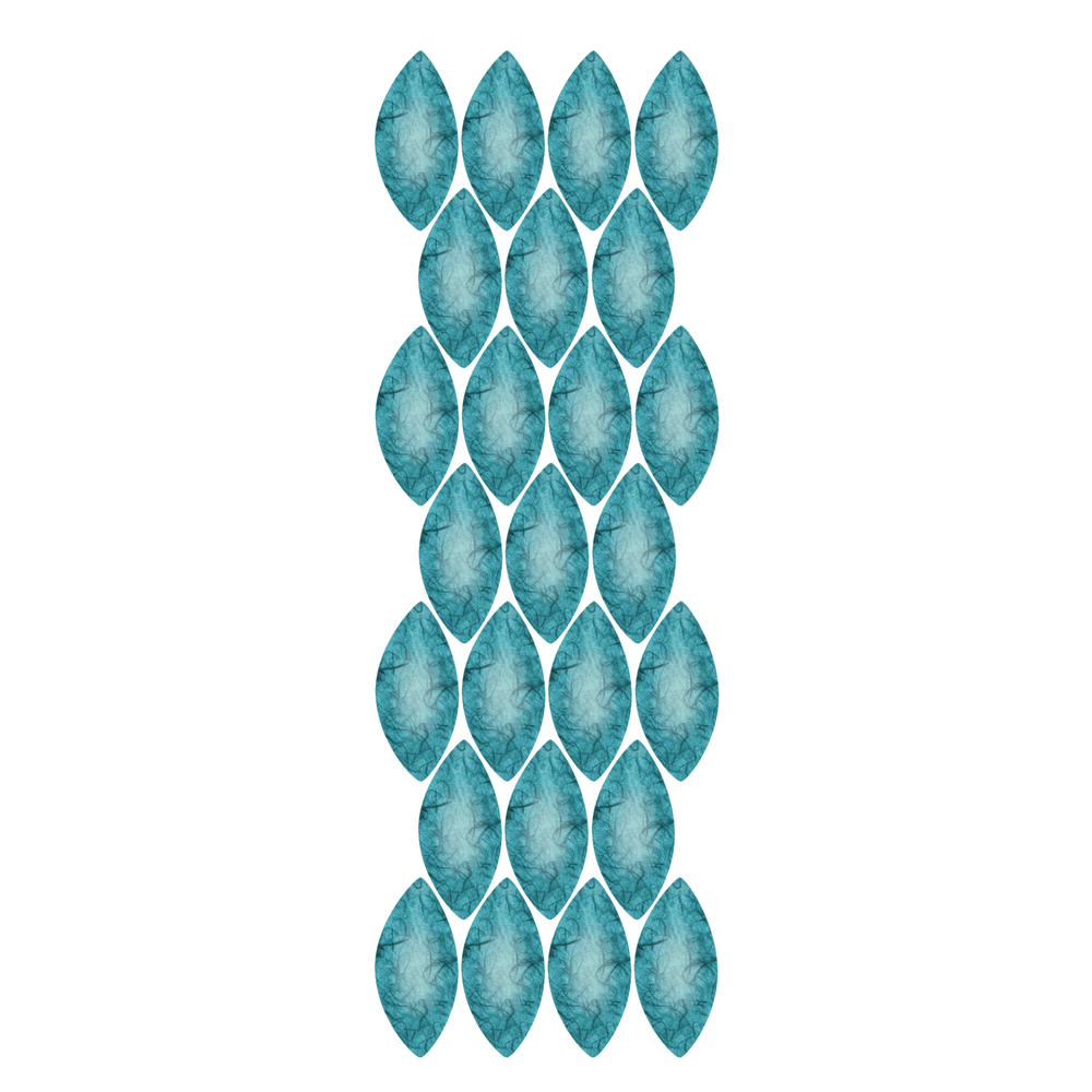 Teal Leaves - Set of 25 - My Wonderful Walls