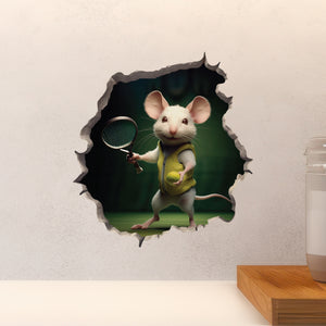 Tennis Mouse decal on coutnertop