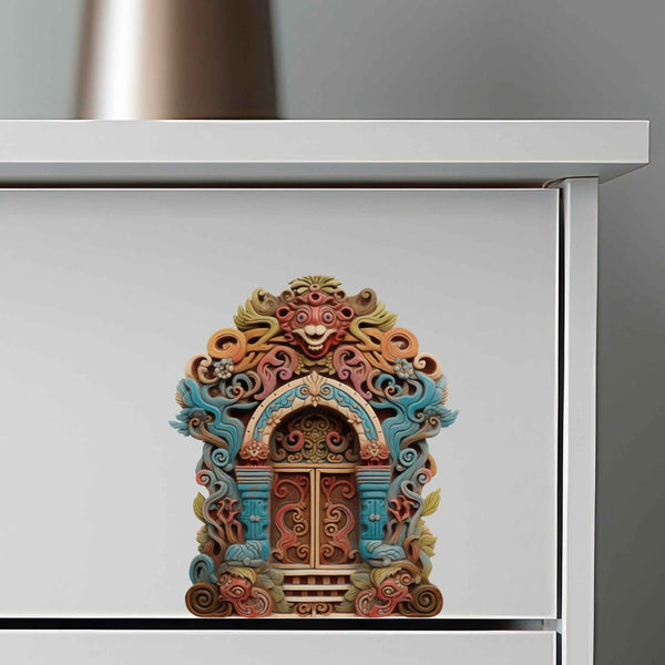 Tibetan Temple Fairy Door Decal - My Wonderful Walls