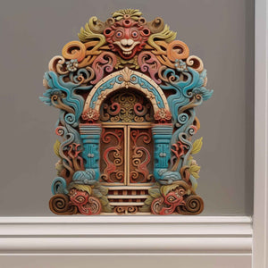 Tibetan Temple Fairy Door Decal - My Wonderful Walls