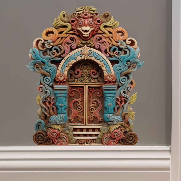 Tibetan Temple Fairy Door Decal - My Wonderful Walls