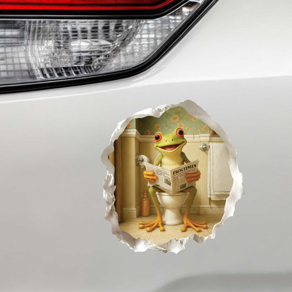 Toilet Frog Hole Decal - My Wonderful Walls