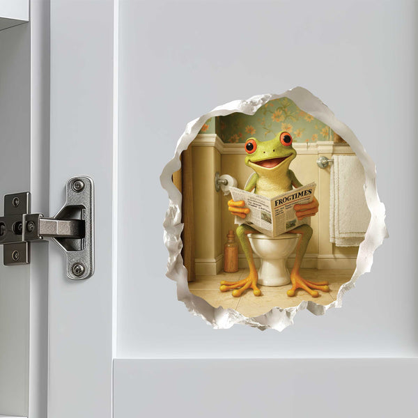 Toilet Frog Hole Decal - My Wonderful Walls