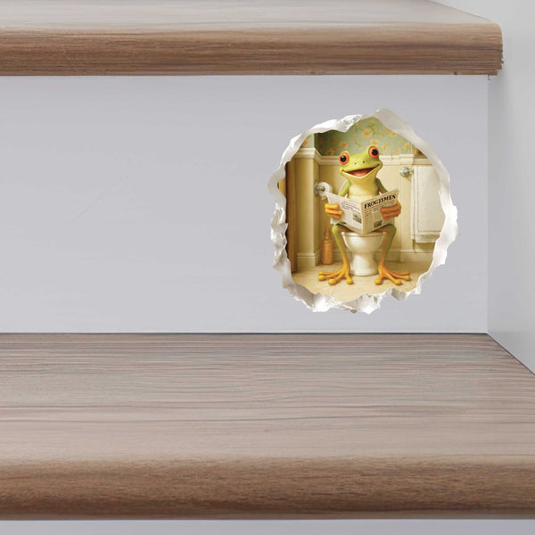 Toilet Frog Hole Decal - My Wonderful Walls