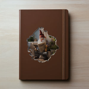 Toilet Gnome Decal on notebook