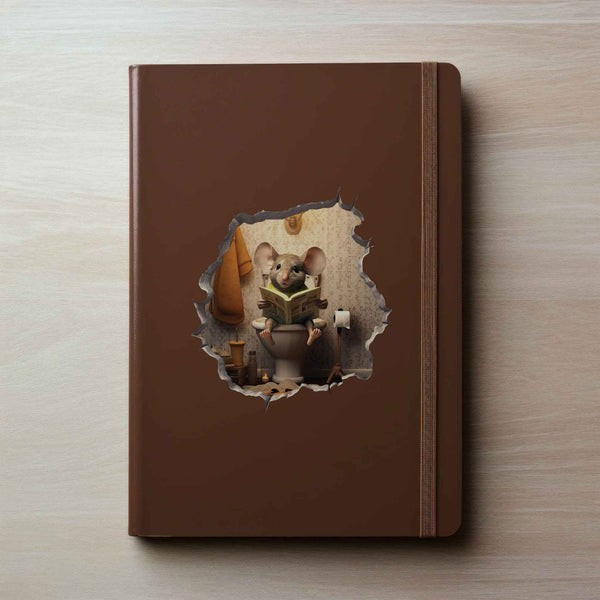 Toilet Mouse Hole Decal - My Wonderful Walls