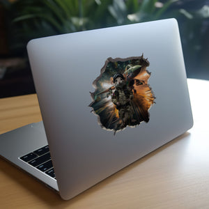 Top Gun Navy Pilot Mouse decal on laptop