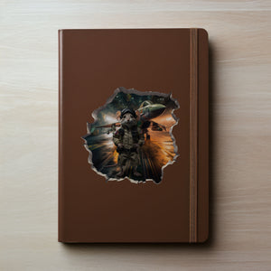 Top Gun Navy Pilot Mouse Decal on notebook