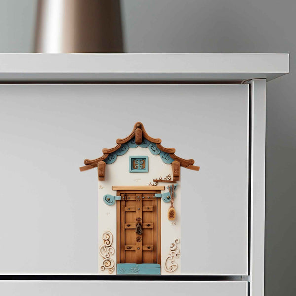 Tranquil Temple Fairy Door Decal - My Wonderful Walls