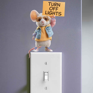 Turn Off Lights Reminder Mouse Decal - My Wonderful Walls