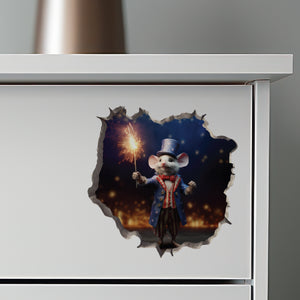 Uncle Sam Mouse decal on dresser