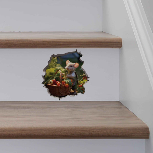 Vegetable Garden Mouse Hole Decal - My Wonderful Walls