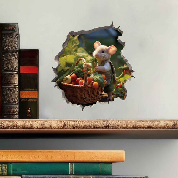Vegetable Garden Mouse Hole Decal - My Wonderful Walls