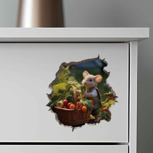Vegetable Garden Mouse Hole Decal - My Wonderful Walls