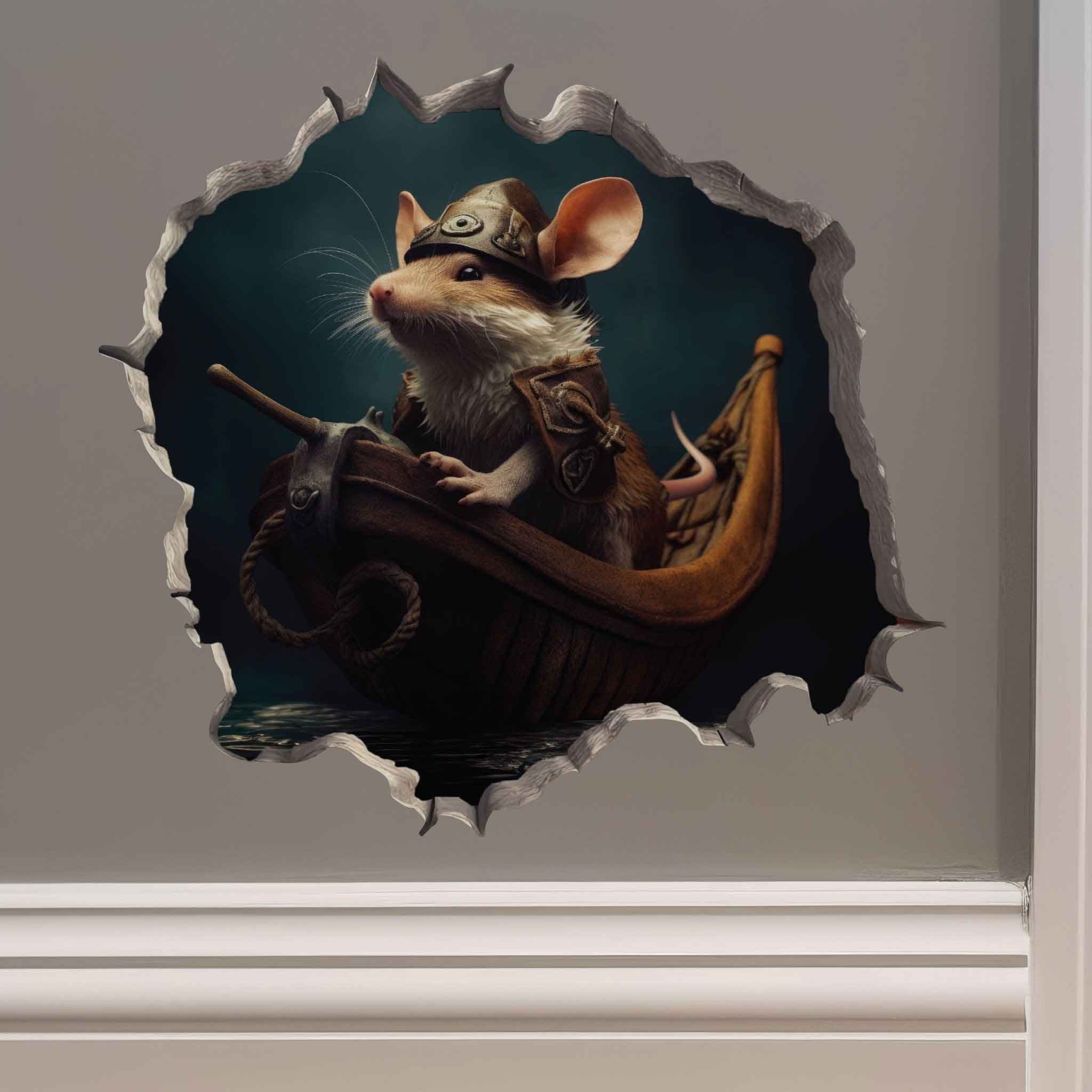 Viking Mouse Hole Decal