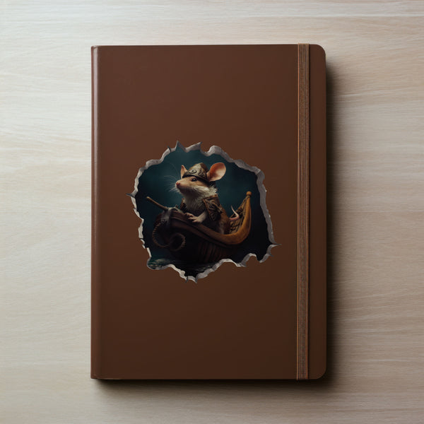 Viking Mouse decal on notebook