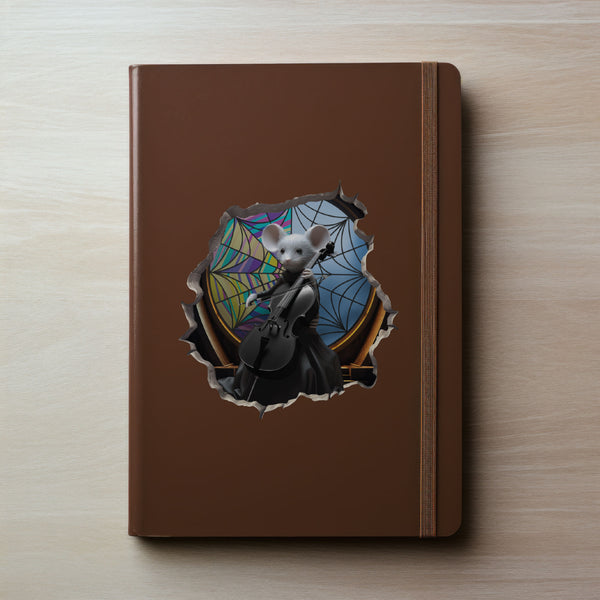 Wednesday Mouse decal on notebook