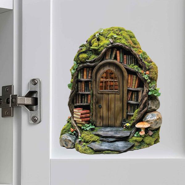 Woodland Library Fairy Door Decal - My Wonderful Walls