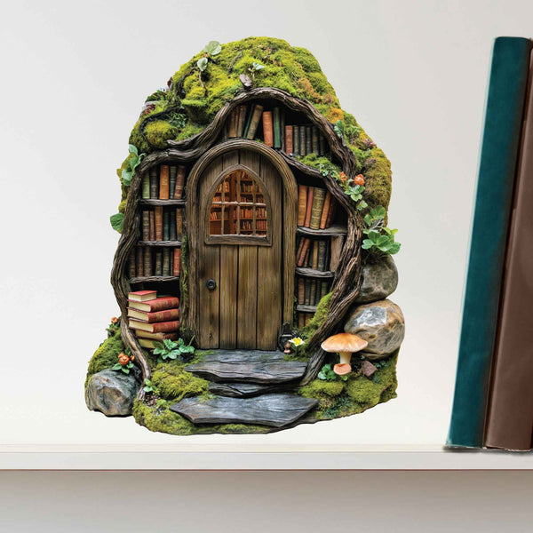 Woodland Library Fairy Door Decal - My Wonderful Walls
