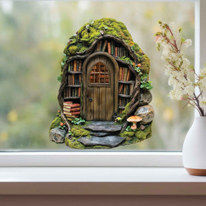 Woodland Library Fairy Door Decal - My Wonderful Walls