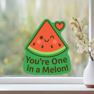 You're One in a Melon Watermelon Pun Decal - My Wonderful Walls