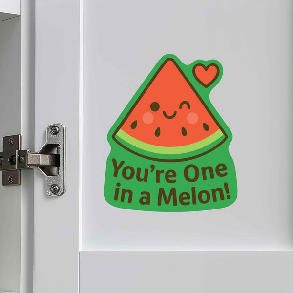 You're One in a Melon Watermelon Pun Decal - My Wonderful Walls