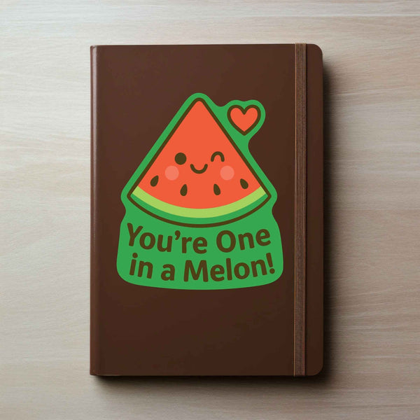 You're One in a Melon Watermelon Pun Decal - My Wonderful Walls