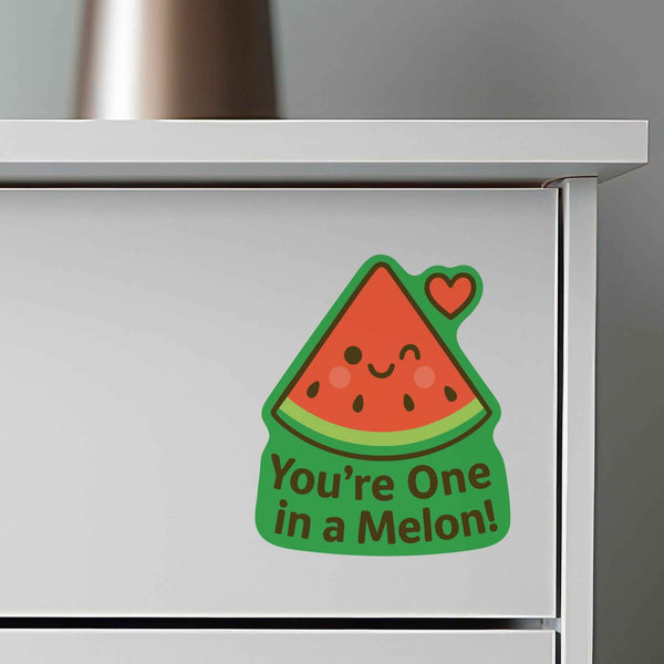 You're One in a Melon Watermelon Pun Decal - My Wonderful Walls