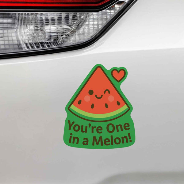 You're One in a Melon Watermelon Pun Decal - My Wonderful Walls