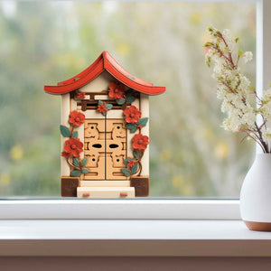 Zen Bloom Fairy Door Decal - My Wonderful Walls