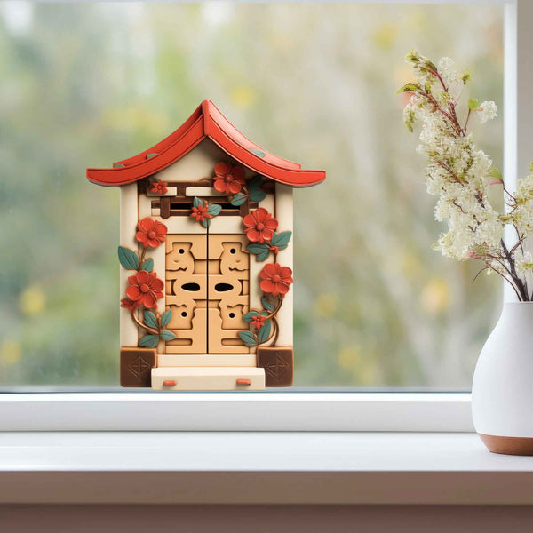 Zen Bloom Fairy Door Decal - My Wonderful Walls