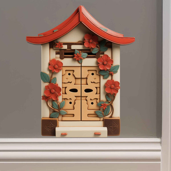 Zen Bloom Fairy Door Decal - My Wonderful Walls