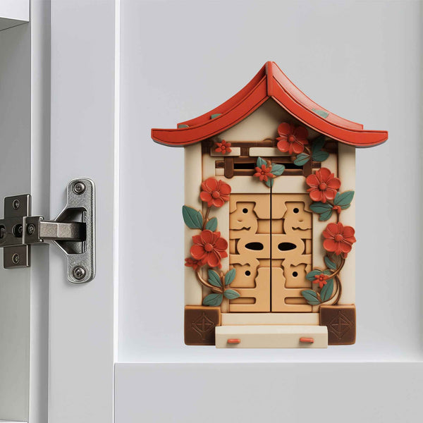 Zen Bloom Fairy Door Decal - My Wonderful Walls