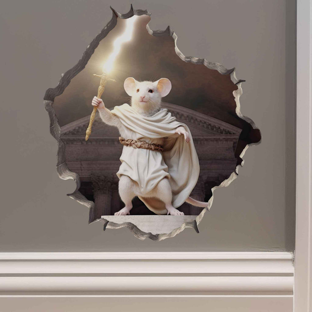 Zeus Mouse Hole Decal - My Wonderful Walls