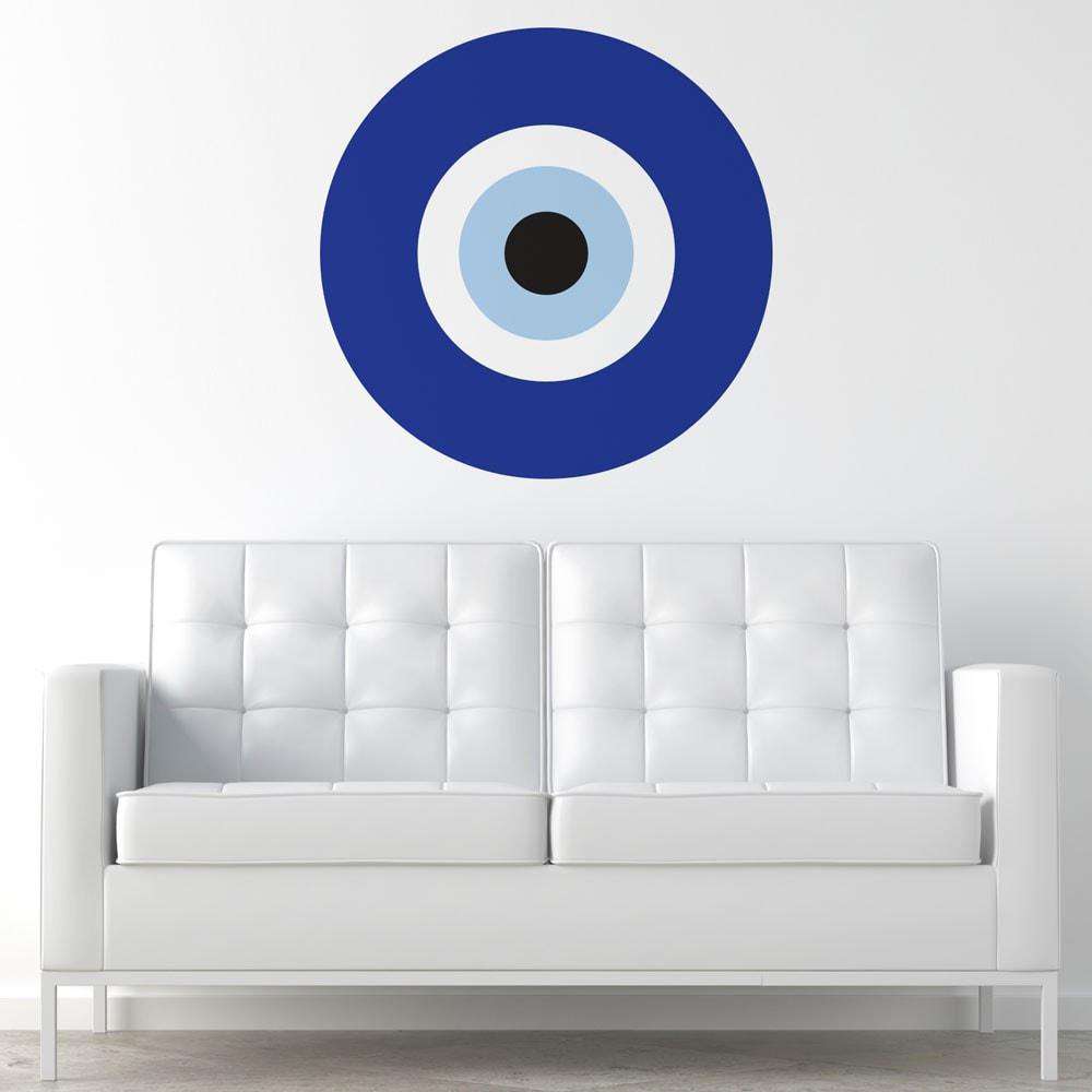 Blue Evil Eye Wall Sticker Decal – My Wonderful Walls
