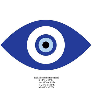 Blue Evil Eye Wall Sticker Decal – My Wonderful Walls