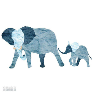 Elephant Duo Wall Sticker Set