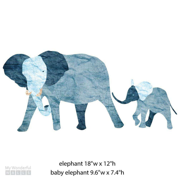 Elephant Duo Wall Sticker Set