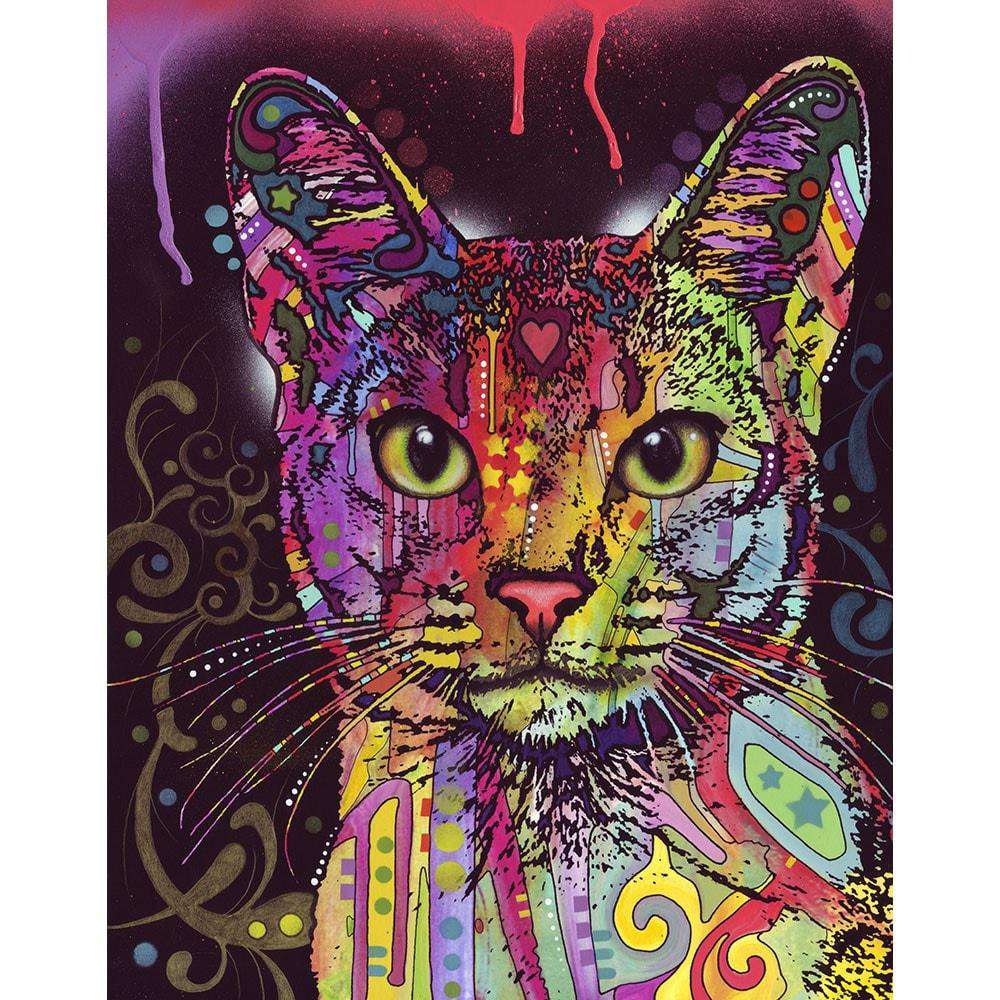 Abyssinian Cat Wall Sticker Decal by Dean Russo