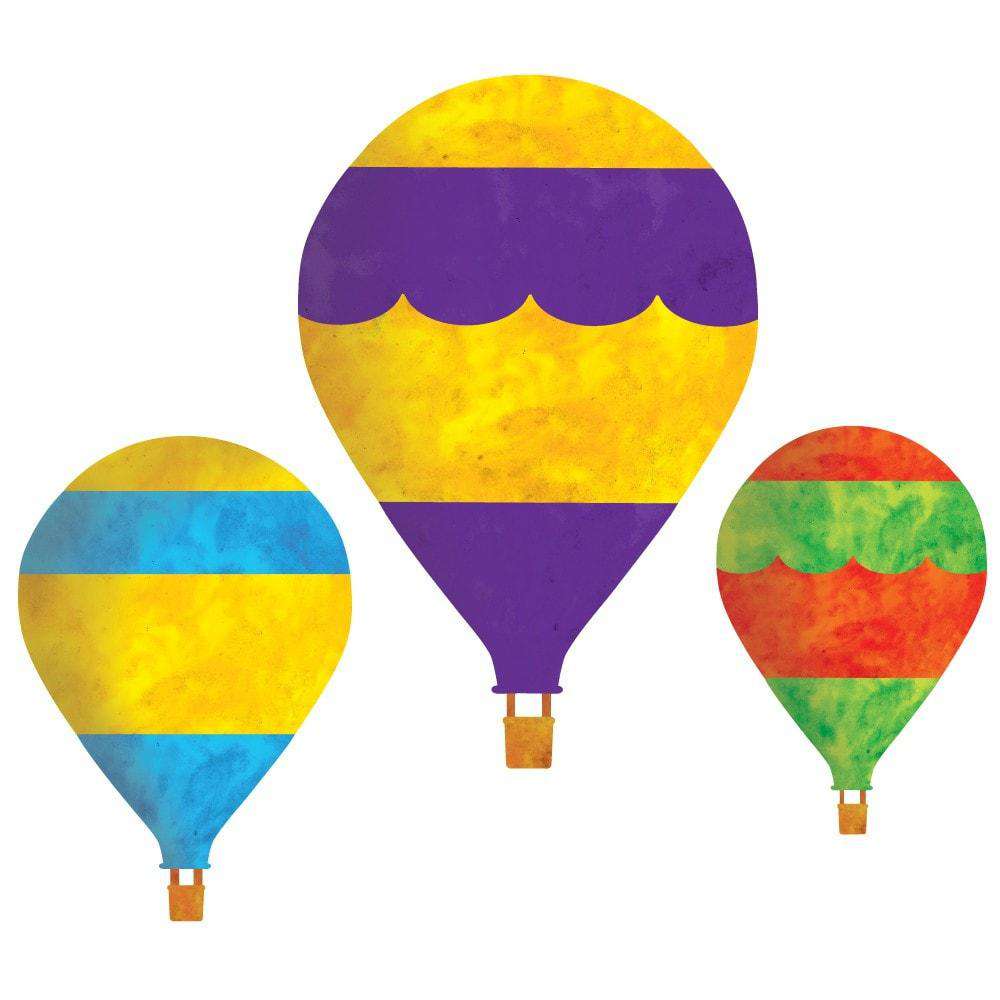 Set of 3 Hot Air Balloon Wall Sticker Decals
